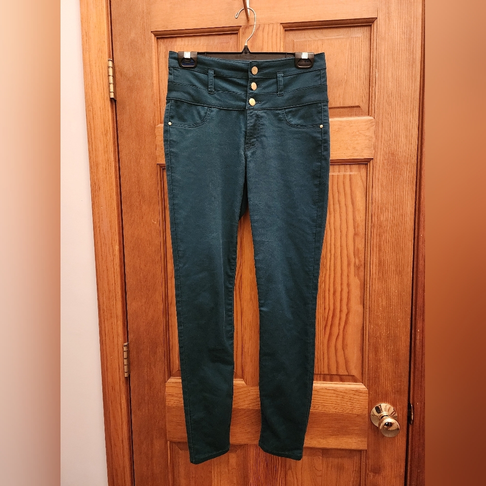 Refuge, Jeans, Hunter Green, Skinny, Size 4